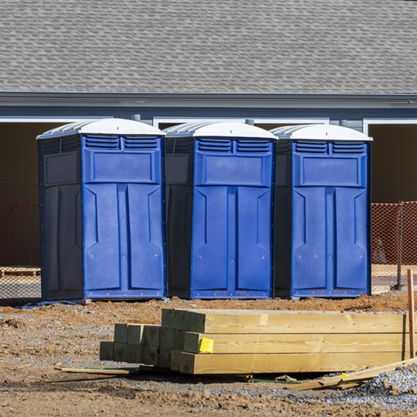 is there a specific order in which to place multiple portable restrooms in Comfort